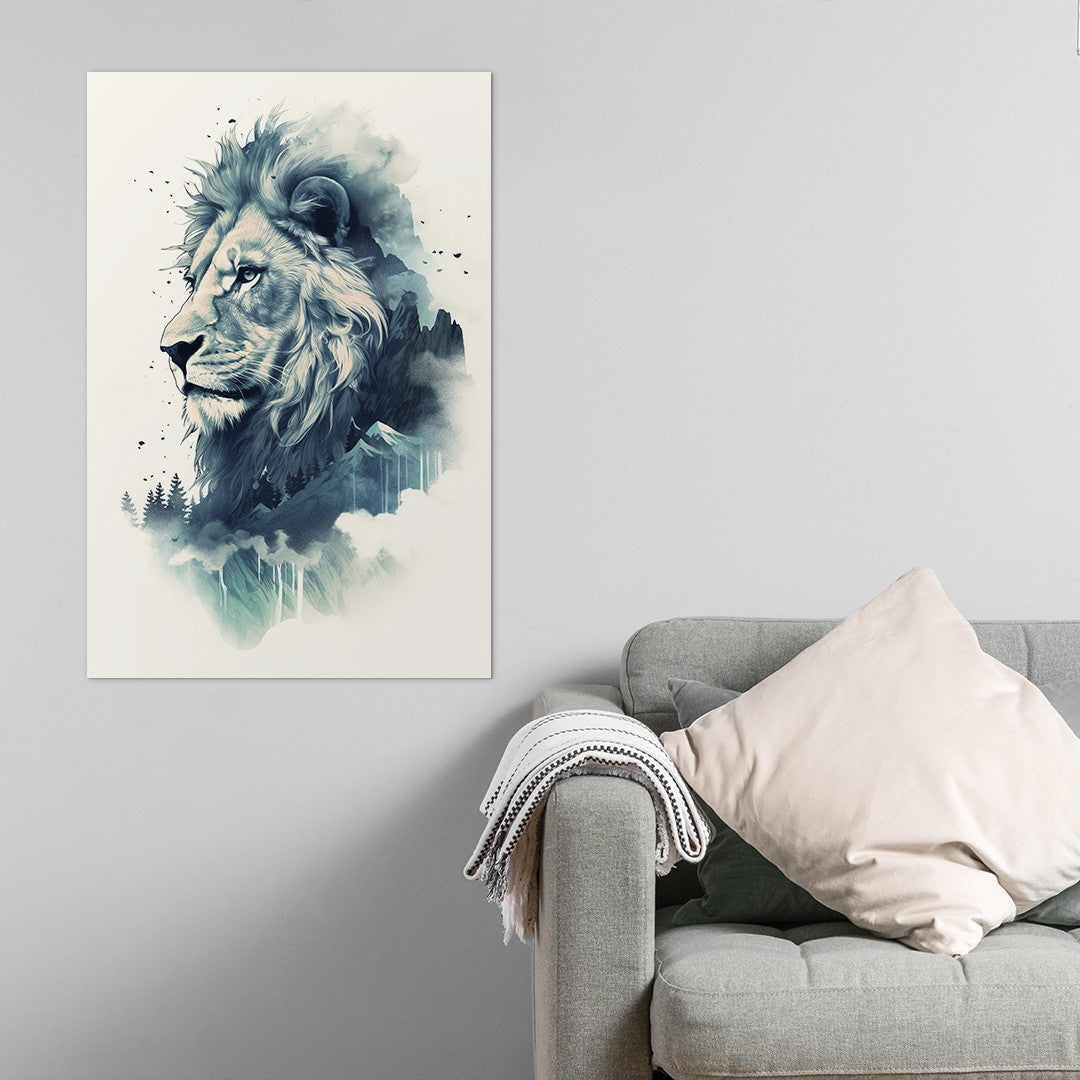 Lion The Ruler Of The Savanna Wall Art