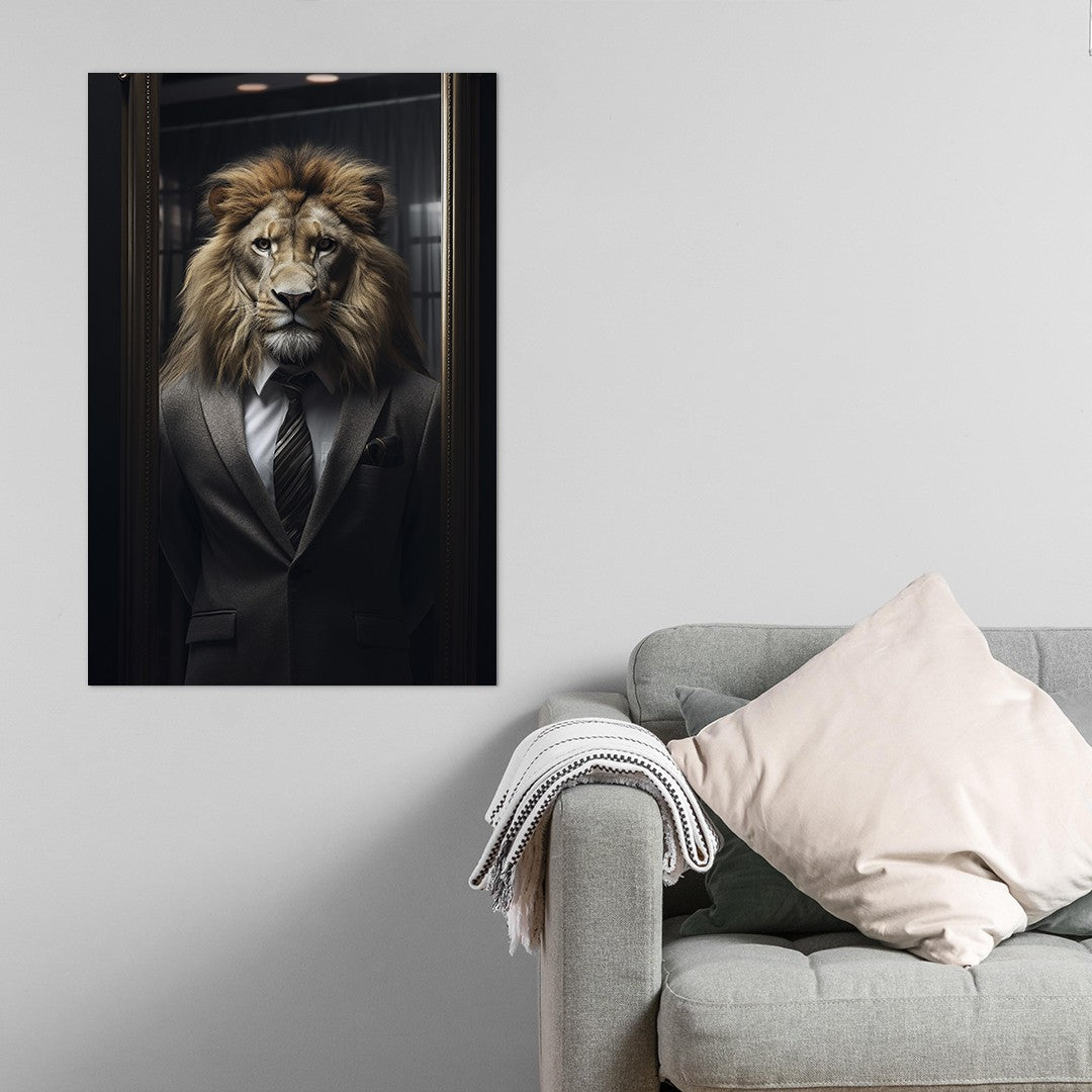 The Suited Lion Wall Art