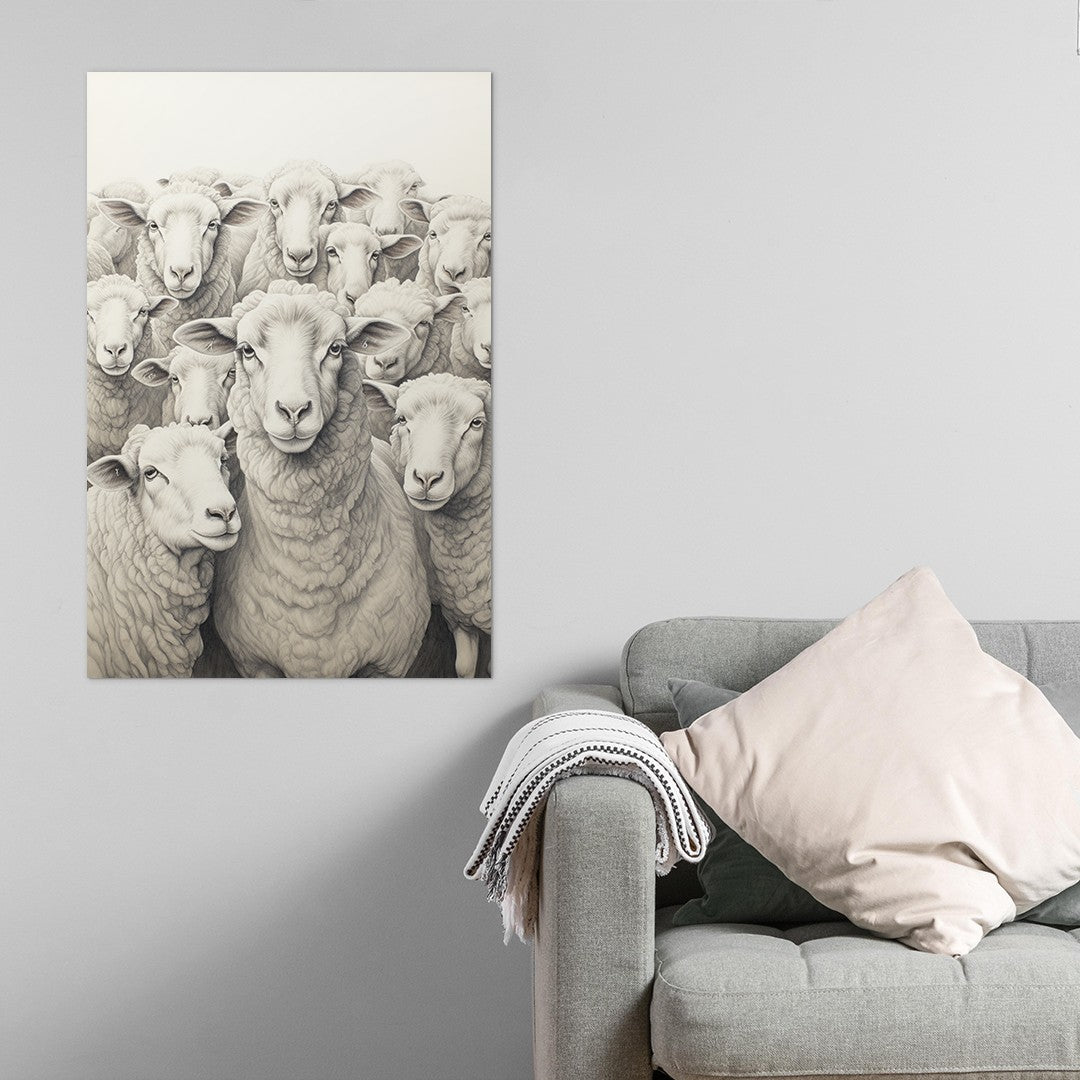 Flock Of Sheep Wall Art