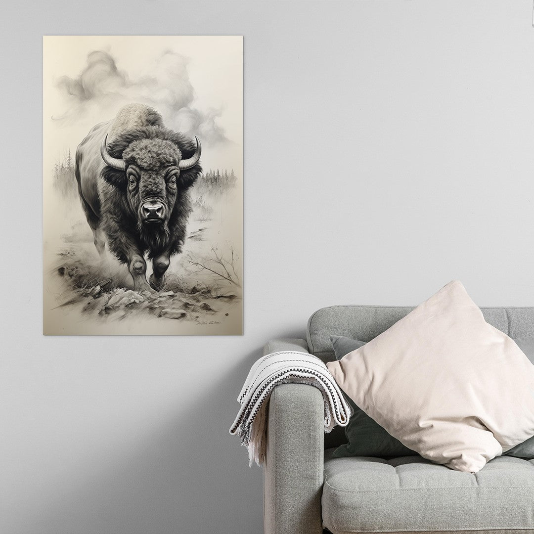 Bison In Hayden Valley