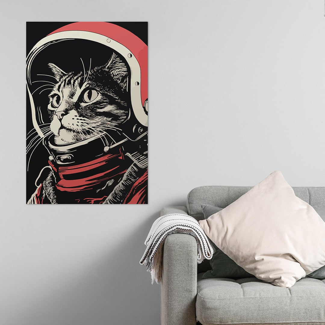 Astronaut Cat Wall Art