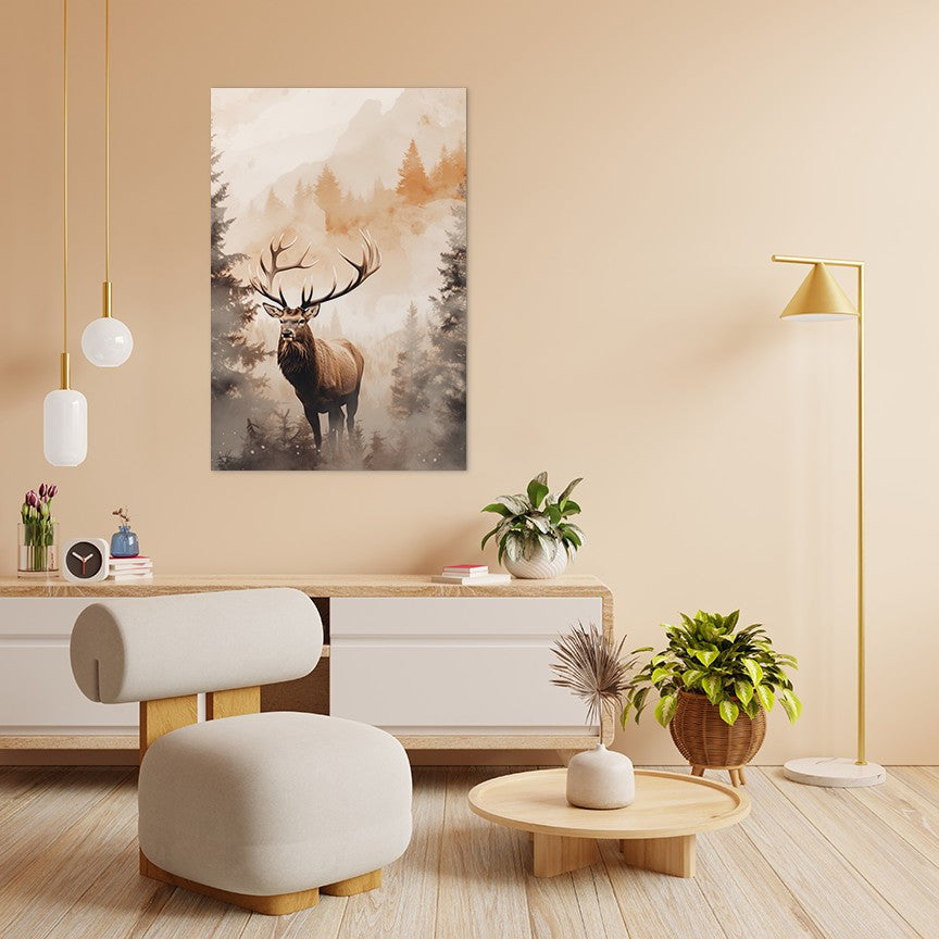 The Forest Elk Wall Art