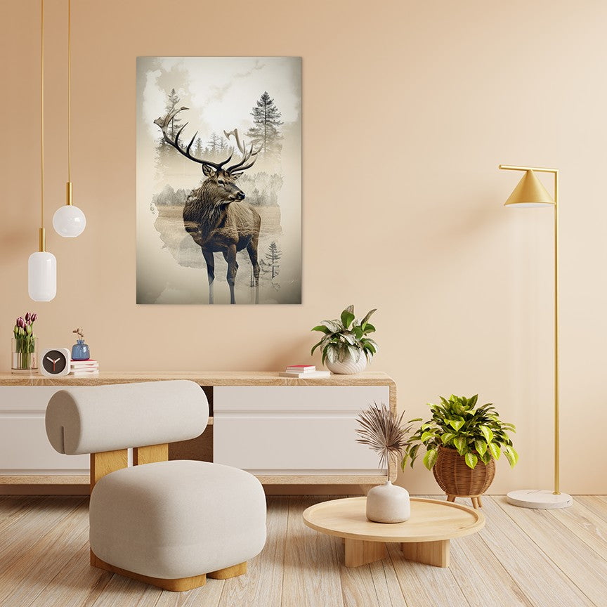 Elk and Wilderness Wall Art