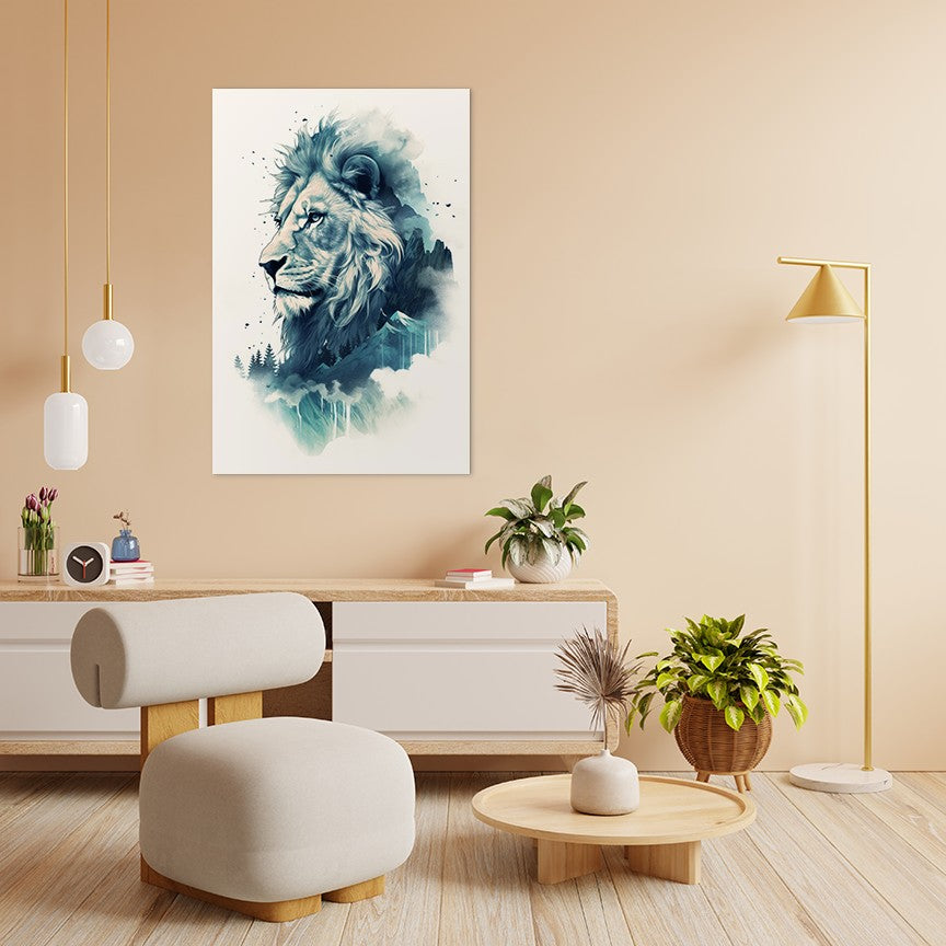 Lion The Ruler Of The Savanna Wall Art