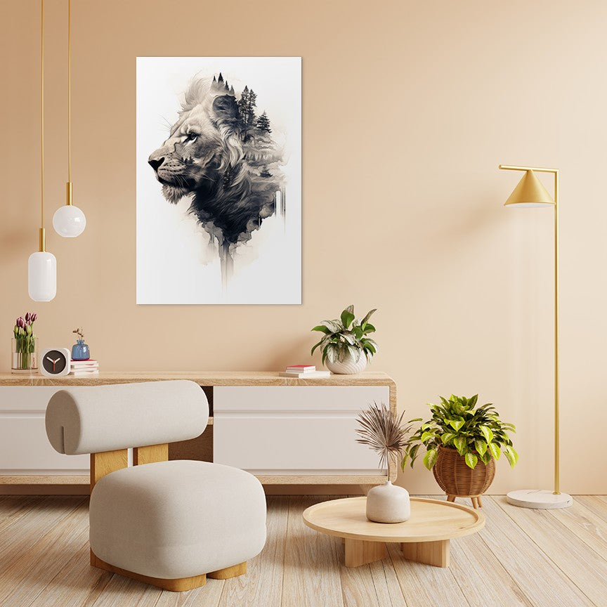 The Majestic of the Lion Wall Art