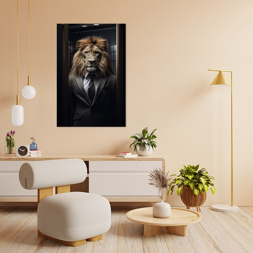 The Suited Lion Wall Art