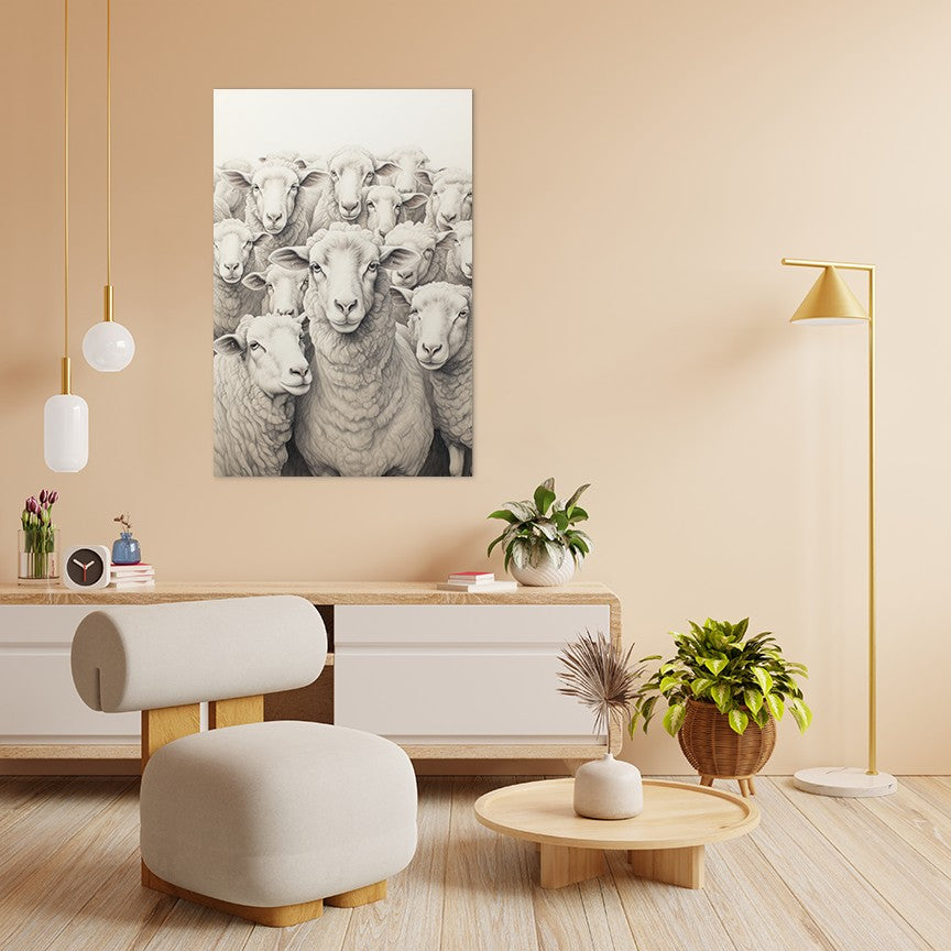 Flock Of Sheep Wall Art