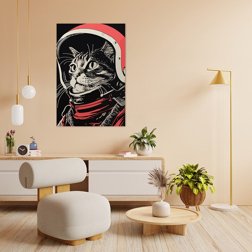 Astronaut Cat Wall Art