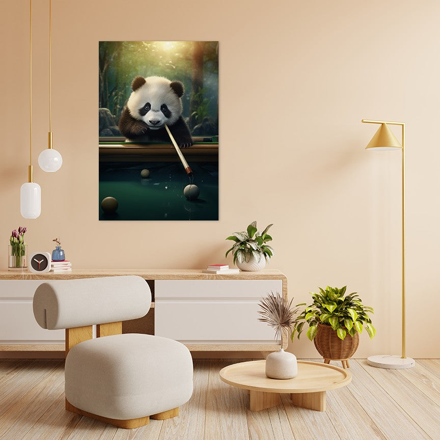 The Panda's Snooker Delight Wall Art
