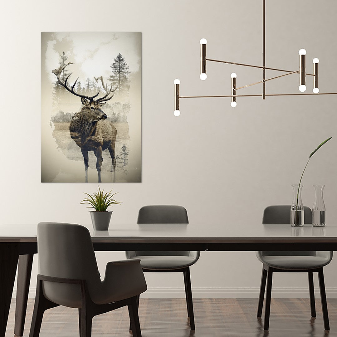 Elk and Wilderness Wall Art