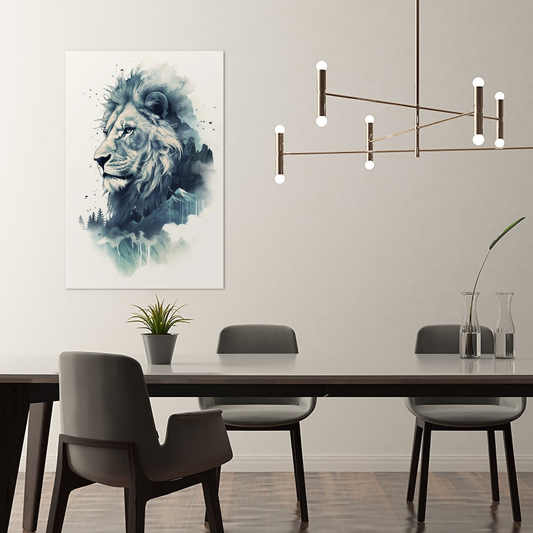 Lion The Ruler Of The Savanna Wall Art