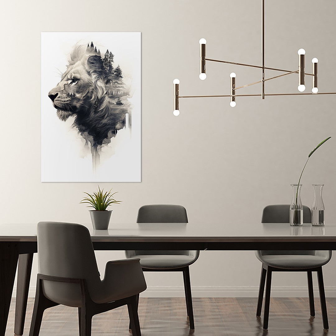 The Majestic of the Lion Wall Art