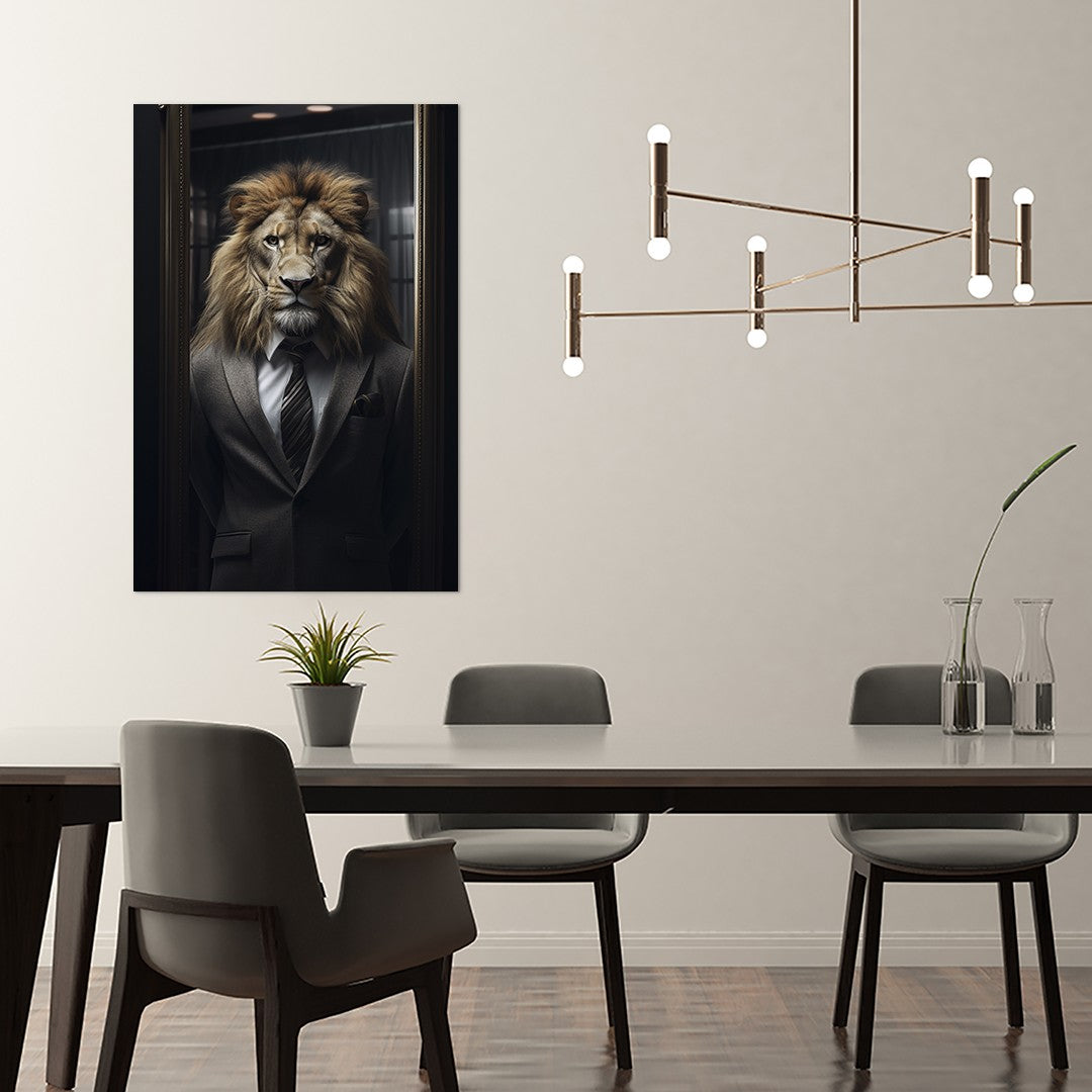 The Suited Lion Wall Art