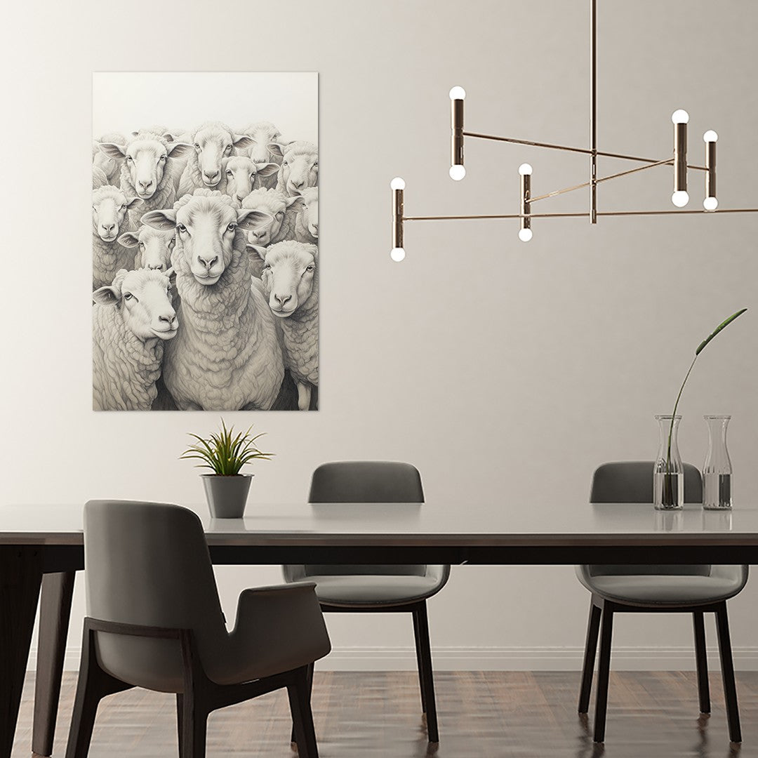 Flock Of Sheep Wall Art