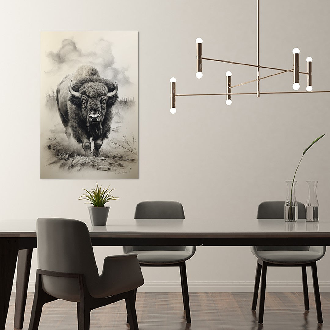 Bison In Hayden Valley