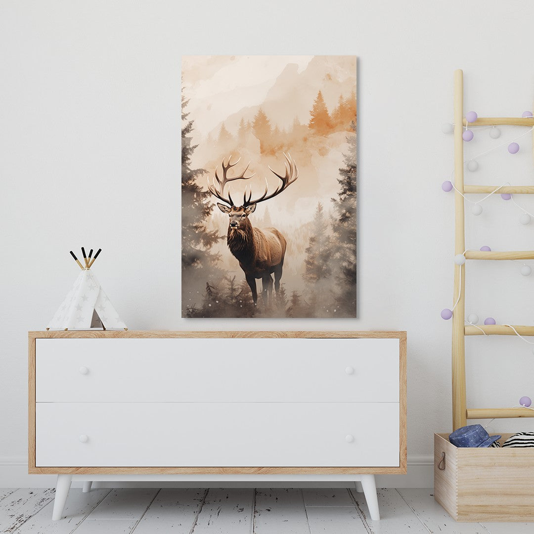 The Forest Elk Wall Art