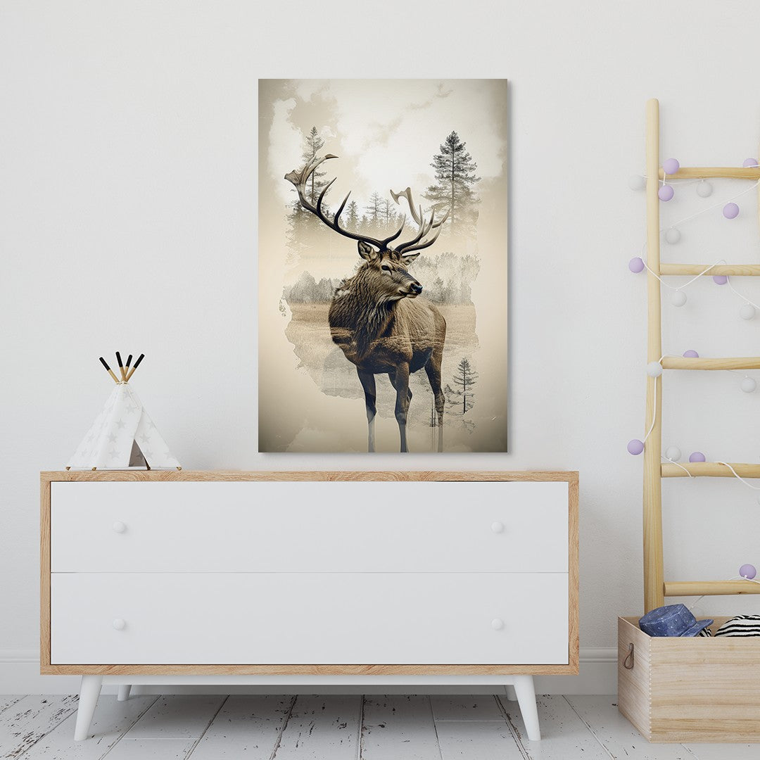 Elk and Wilderness Wall Art
