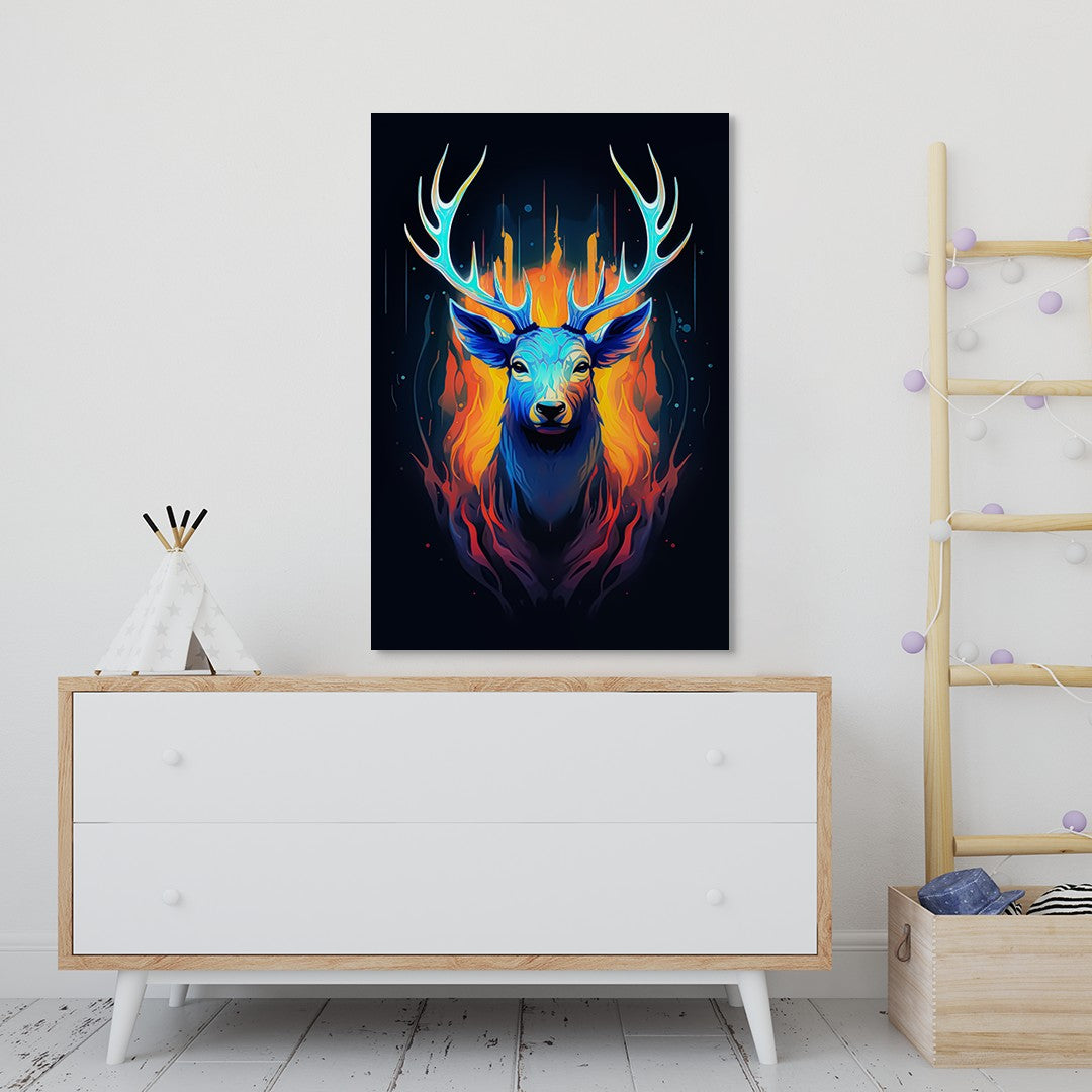 The Noble Elk Abstract Wall Art