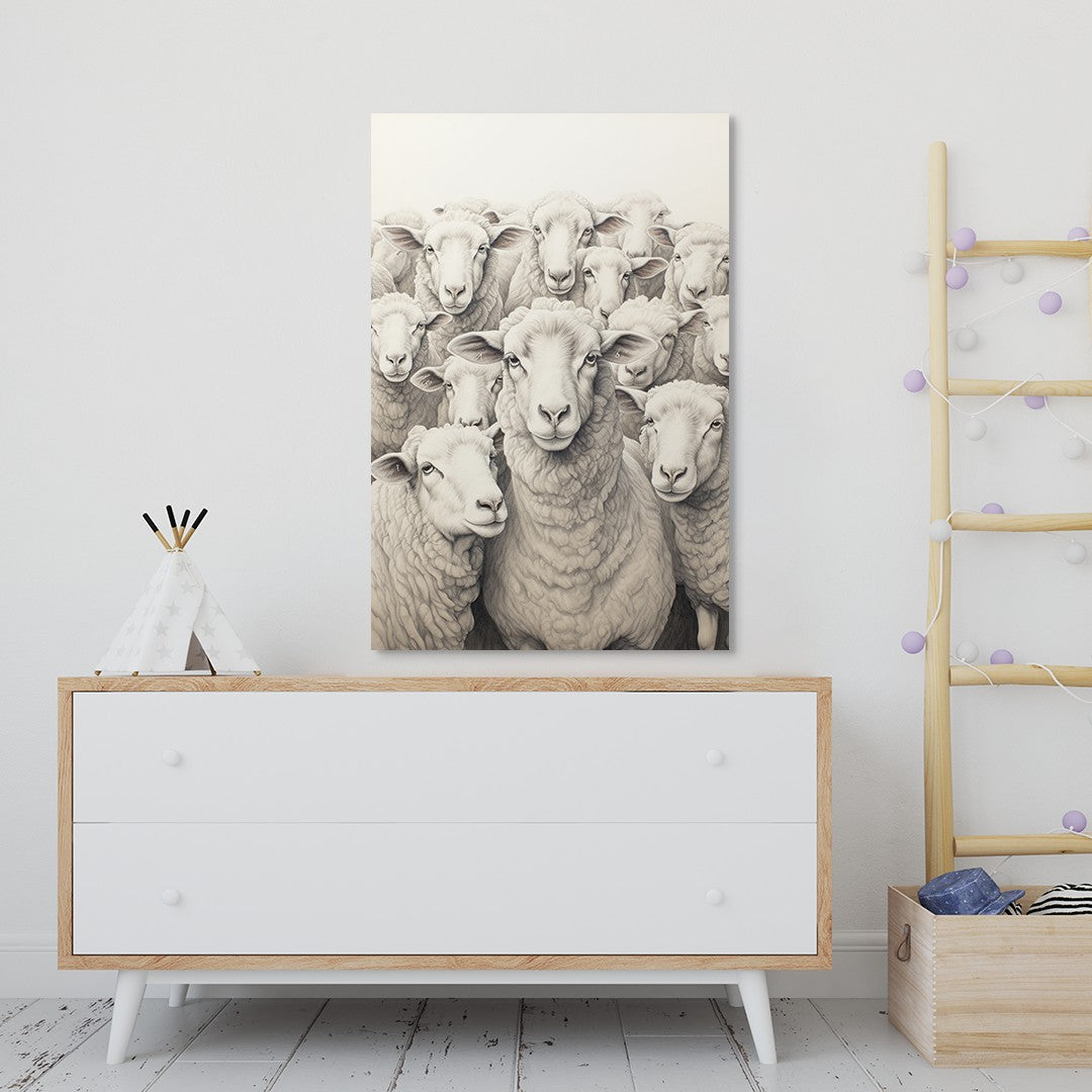 Flock Of Sheep Wall Art