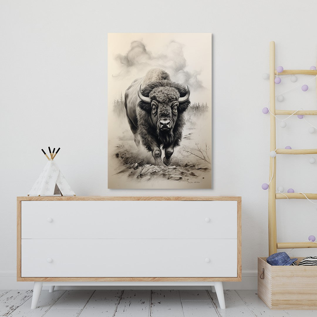 Bison In Hayden Valley