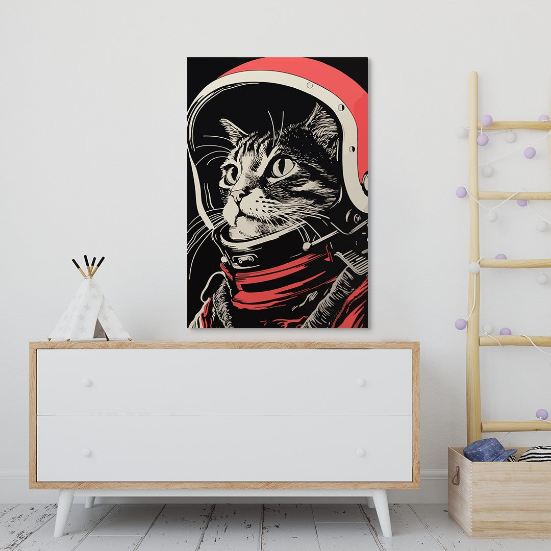 Astronaut Cat Wall Art