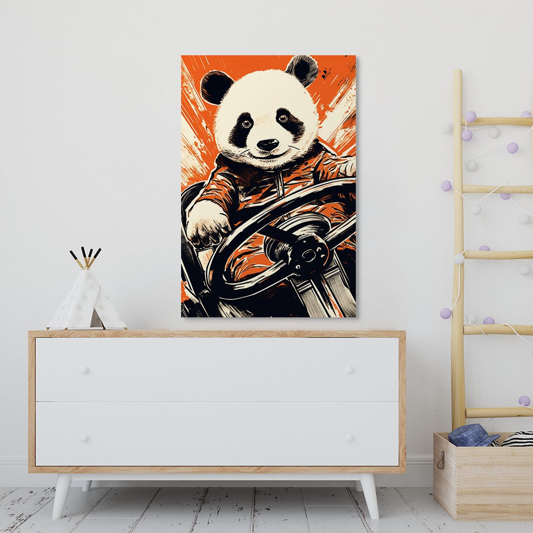 Panda's Joyride Wall Art