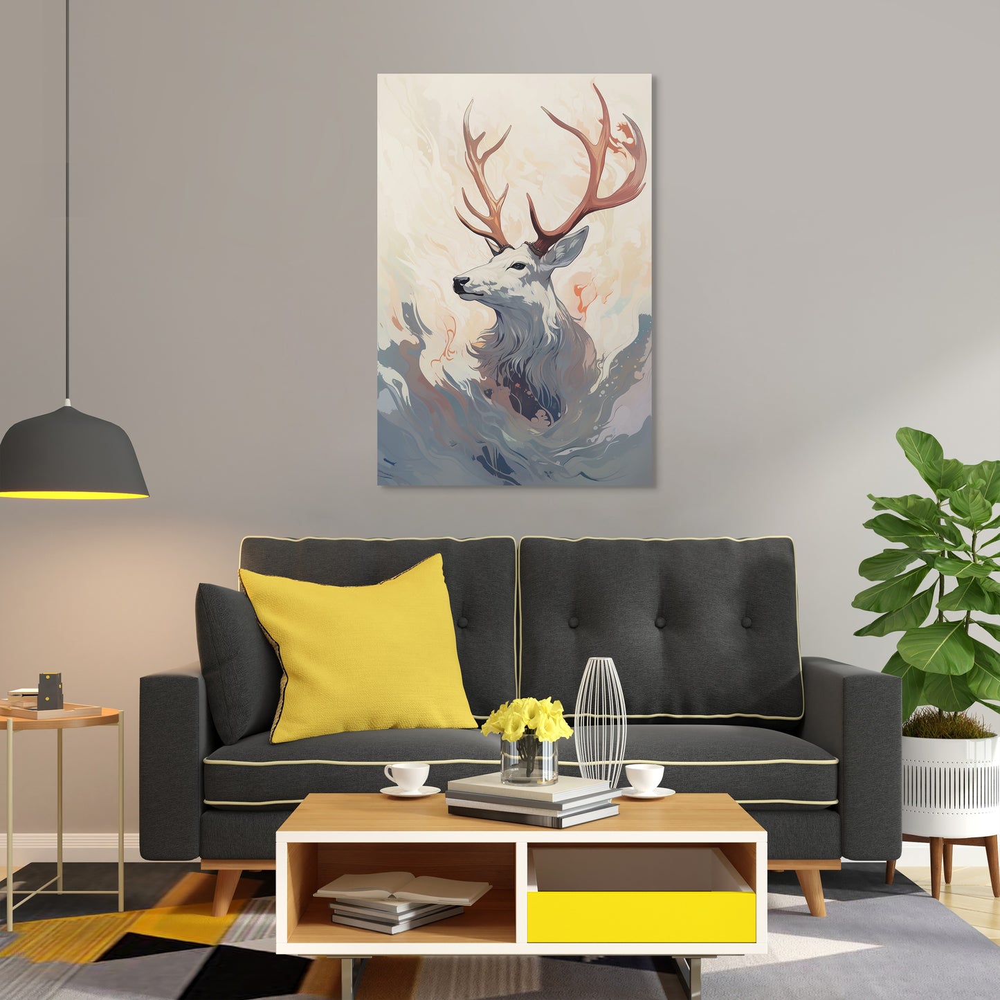Abstract Elk Visions Wall Art