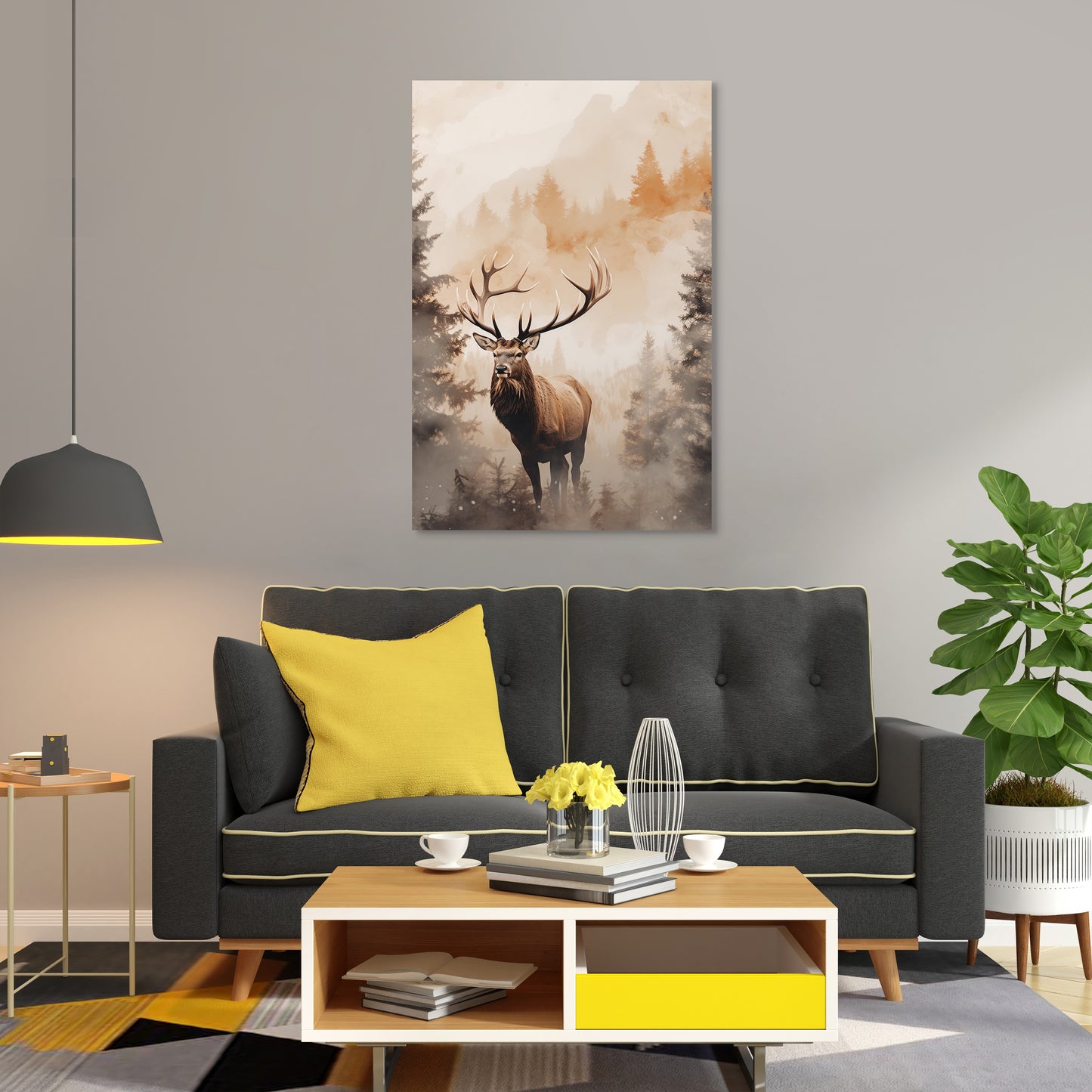 The Forest Elk Wall Art