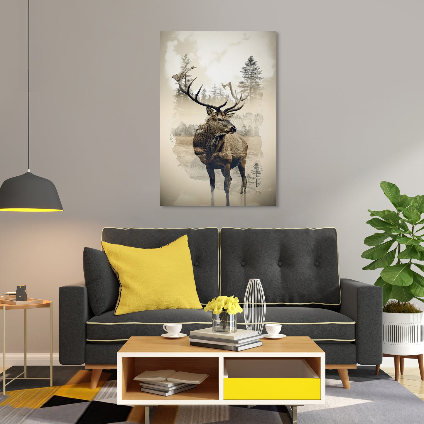 Elk and Wilderness Wall Art