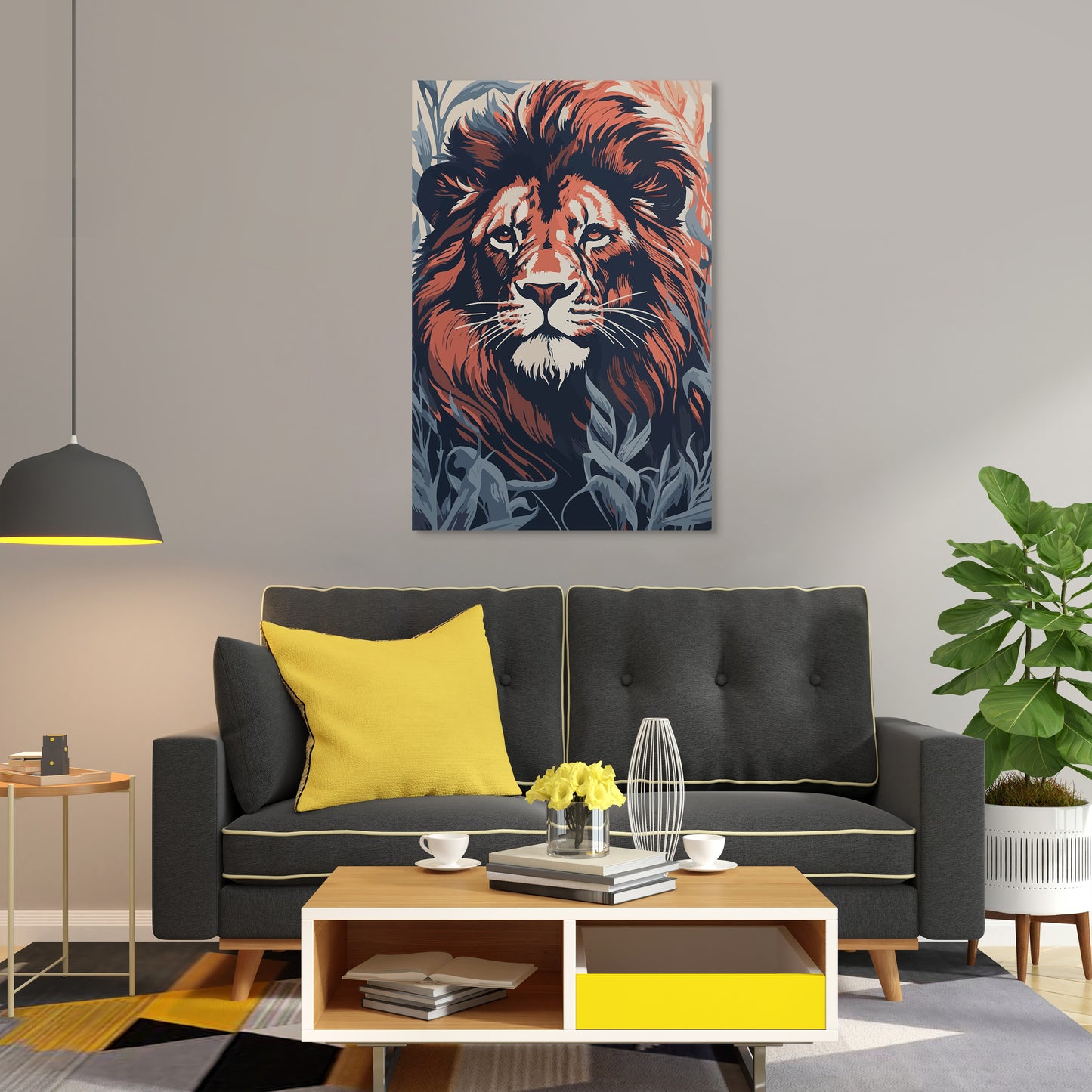 Commanding Authority Of Lion Wall Art