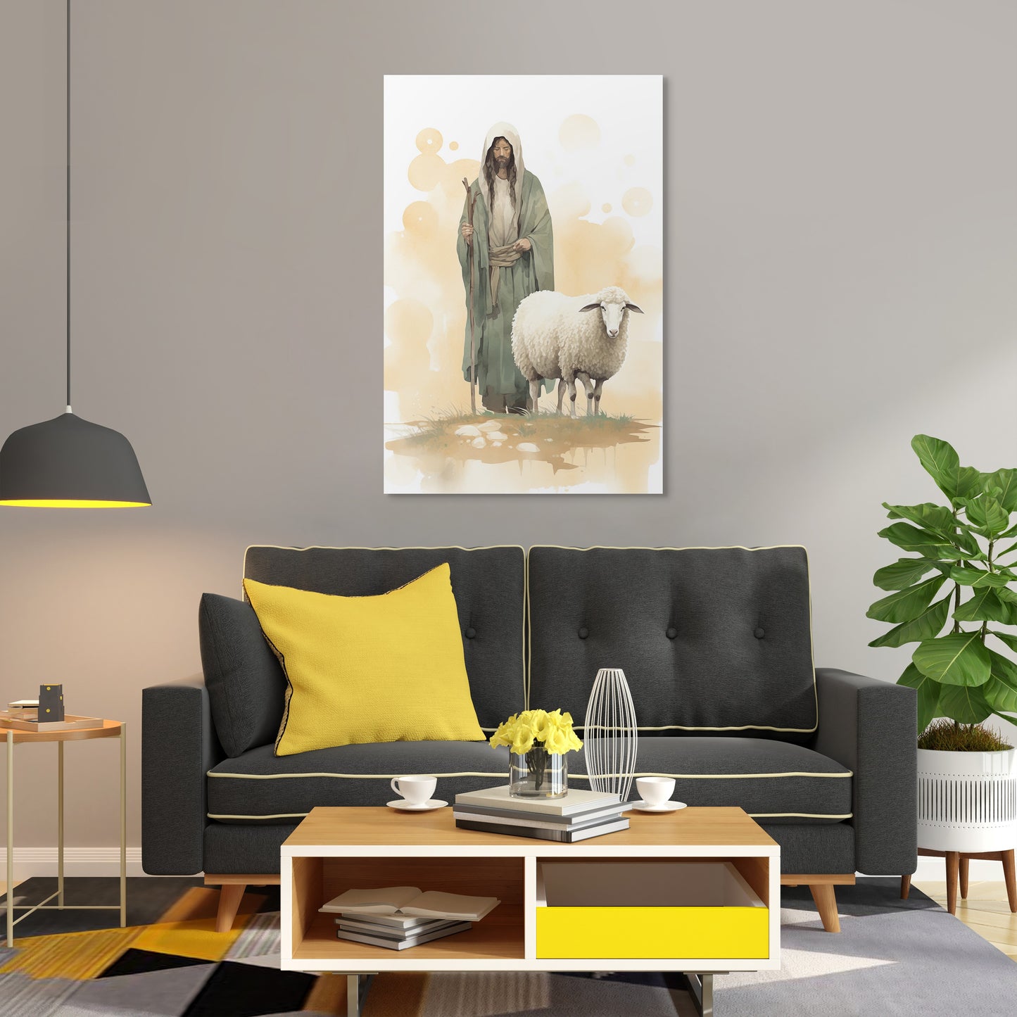 The Shepherd Guardian of the Flock Wall Art