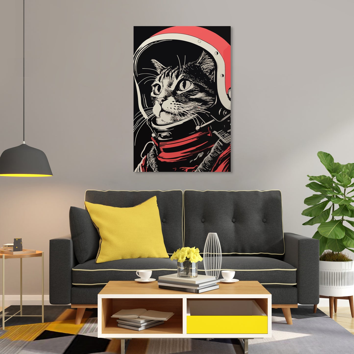 Astronaut Cat Wall Art