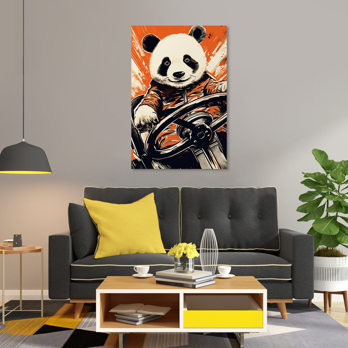 Panda's Joyride Wall Art