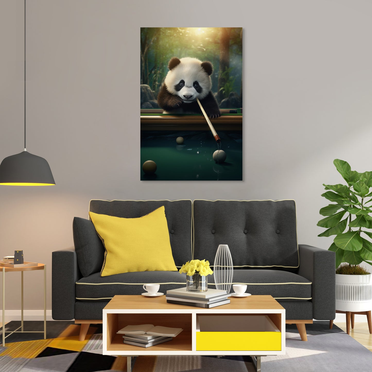 The Panda's Snooker Delight Wall Art