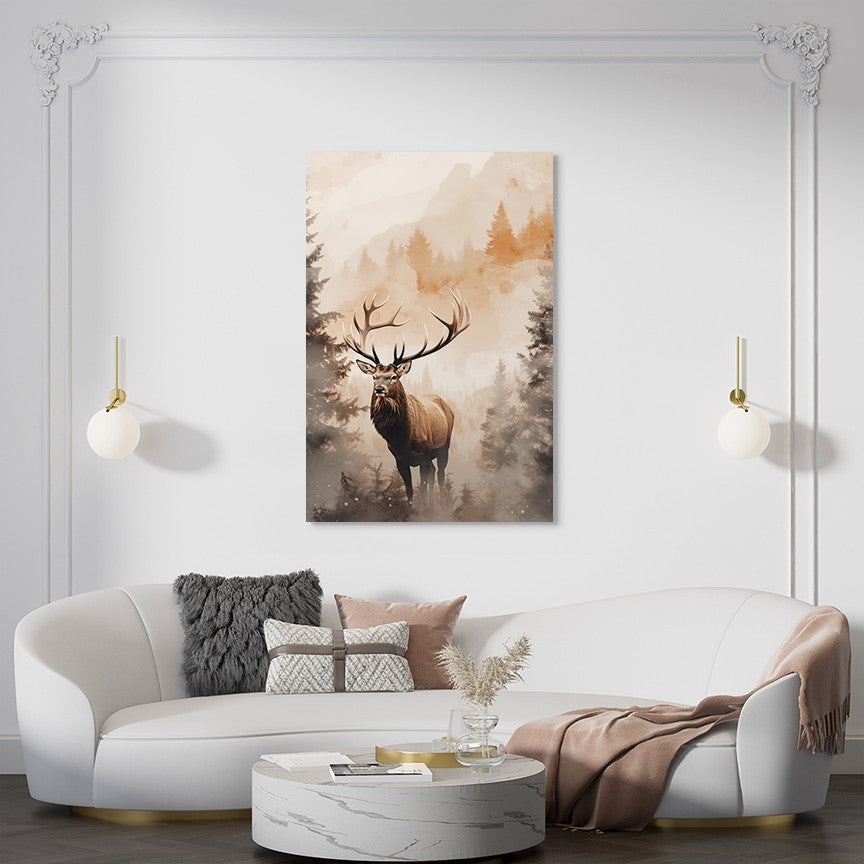 The Forest Elk Wall Art