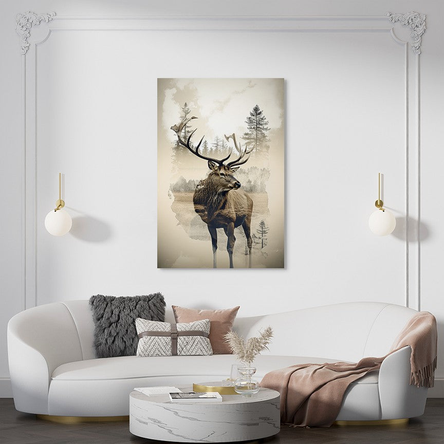 Elk and Wilderness Wall Art