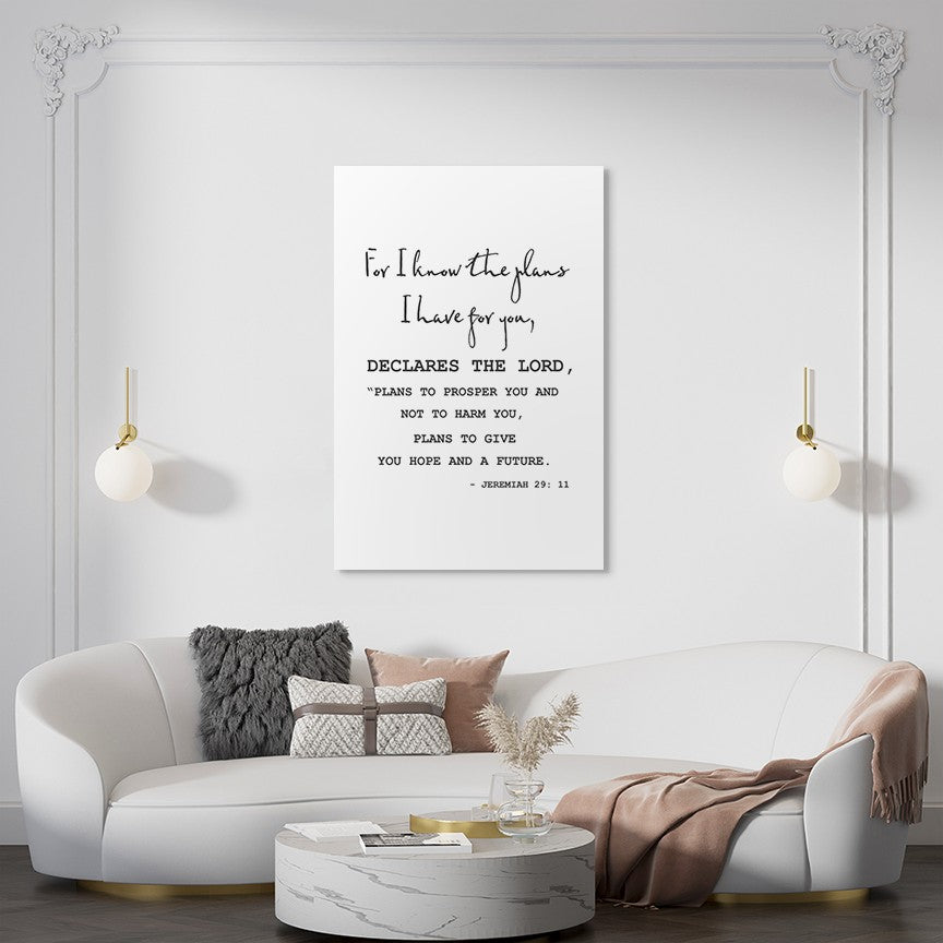 Jeremiah 29:11 - For I know the plans I have for you