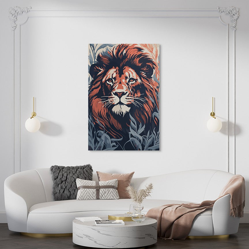 Commanding Authority Of Lion Wall Art