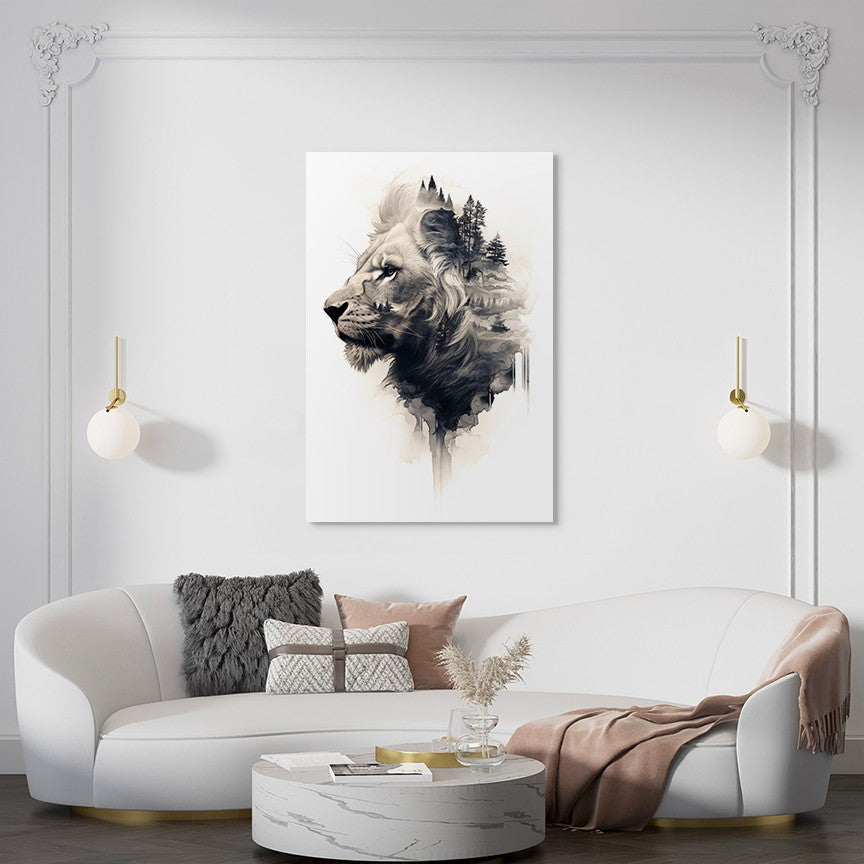 The Majestic of the Lion Wall Art