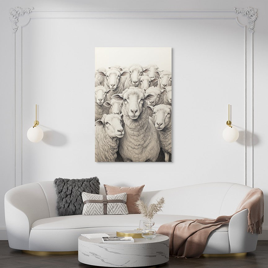Flock Of Sheep Wall Art