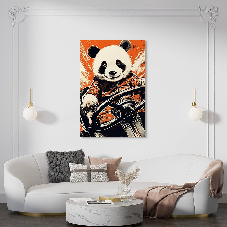 Panda's Joyride Wall Art