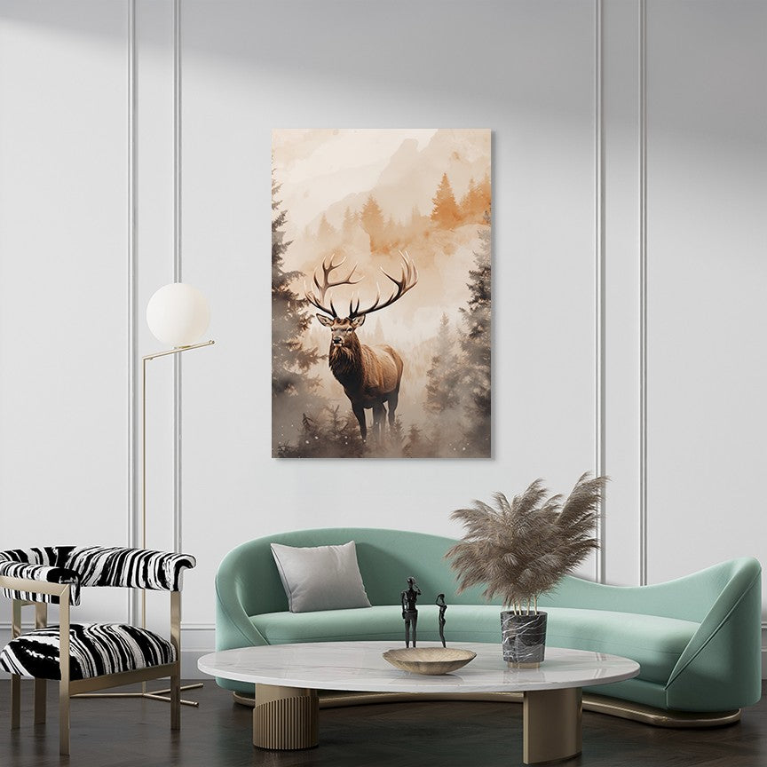 The Forest Elk Wall Art