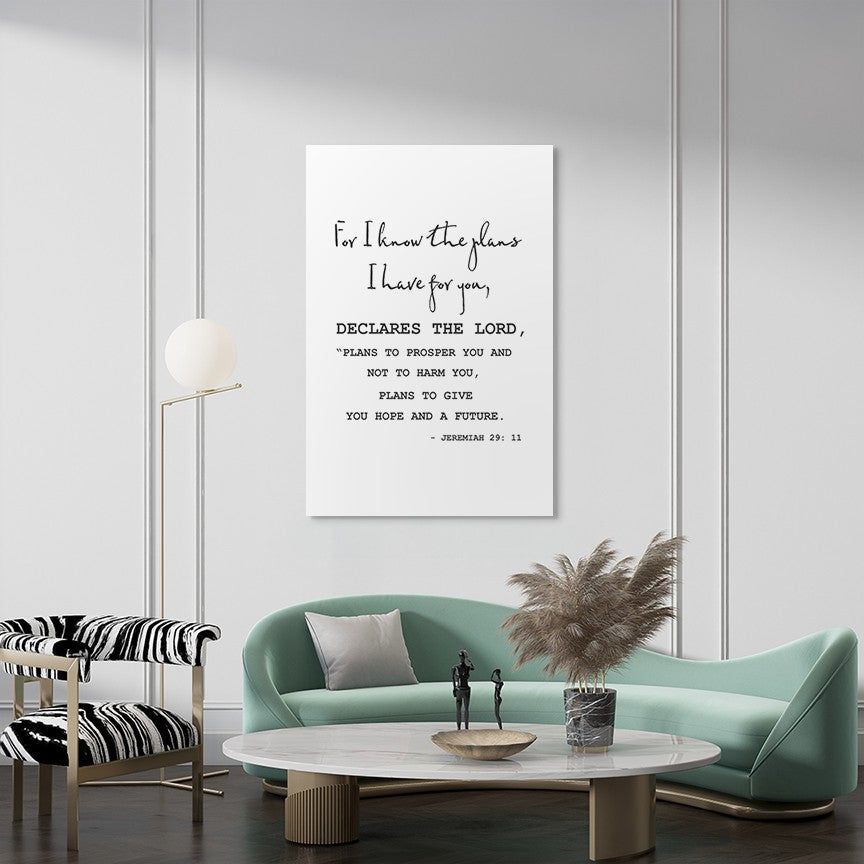 Jeremiah 29:11 - For I know the plans I have for you