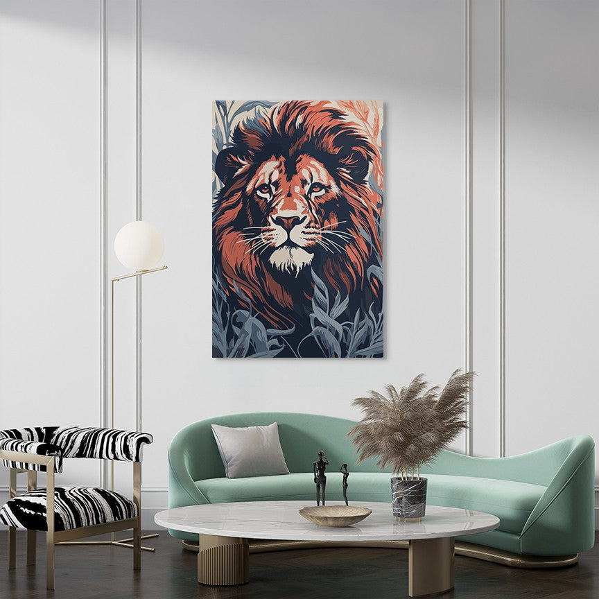 Commanding Authority Of Lion Wall Art