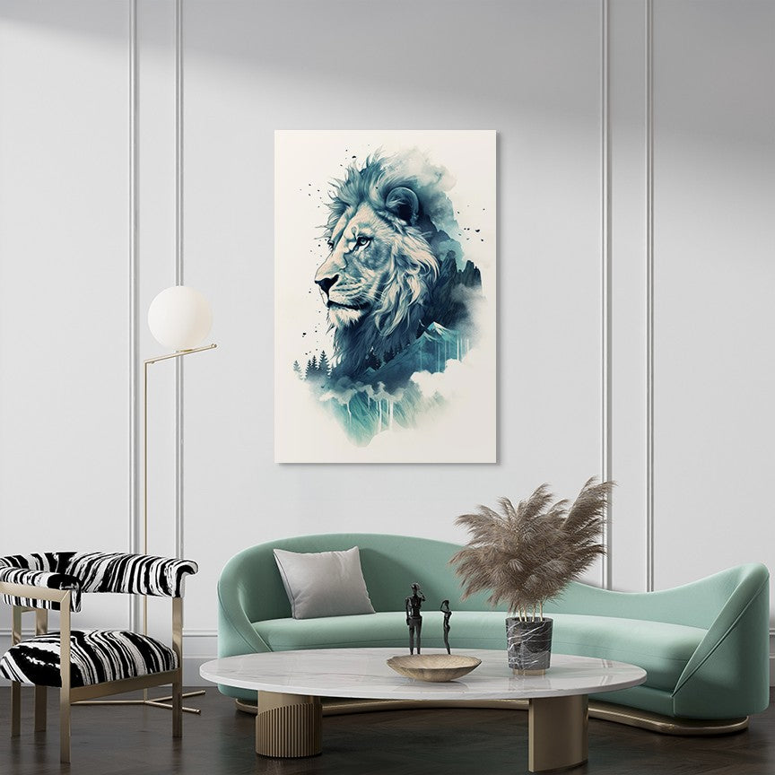 Lion The Ruler Of The Savanna Wall Art