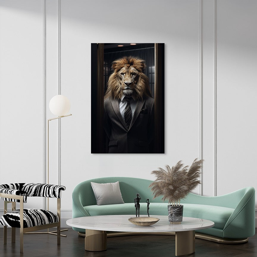 The Suited Lion Wall Art