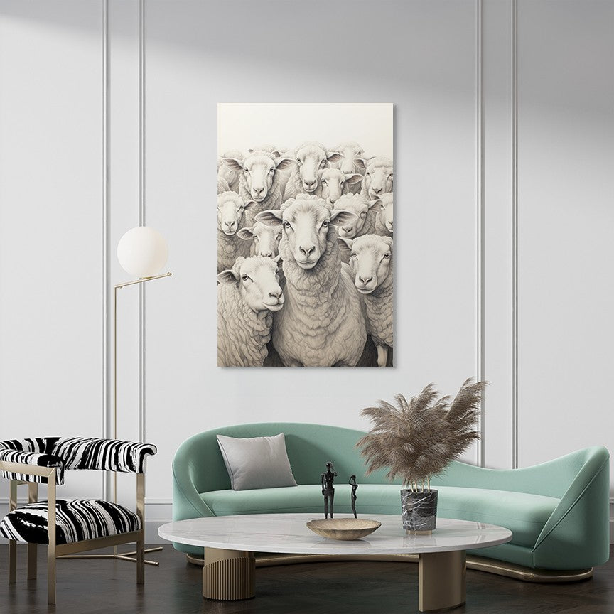 Flock Of Sheep Wall Art