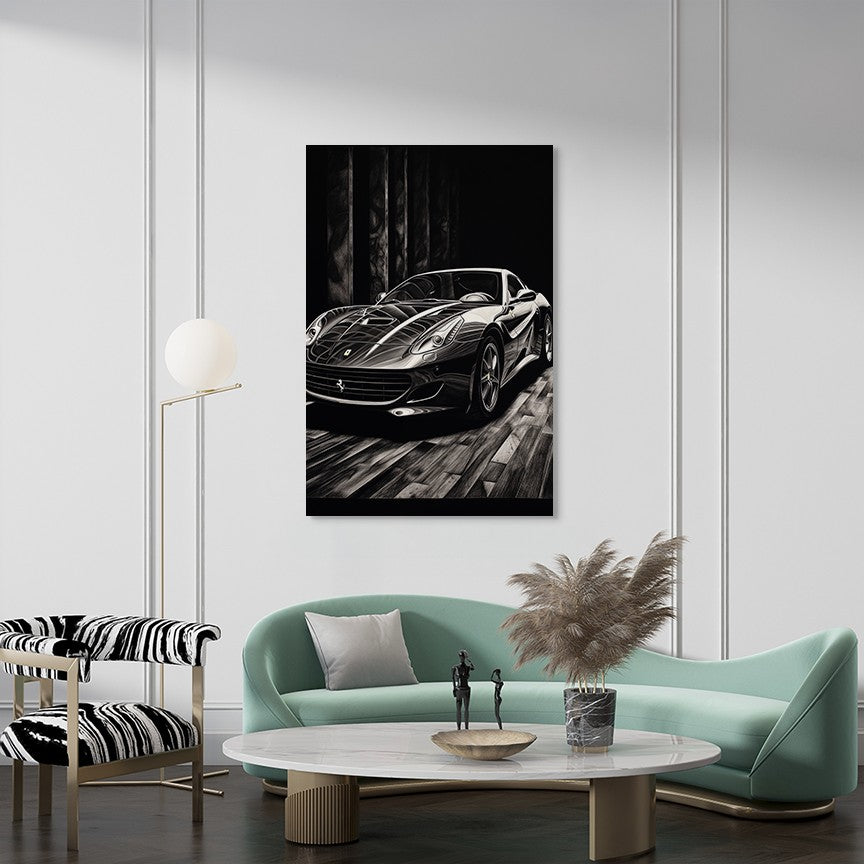 Car in Black Wall Art