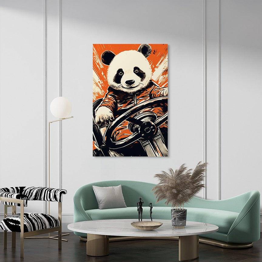 Panda's Joyride Wall Art