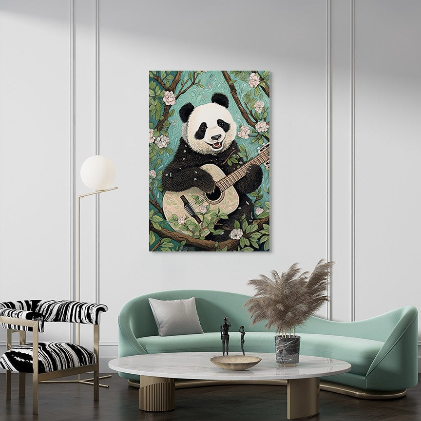 The Panda's Guitar Rhythms Wall Art